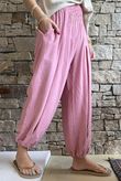 Basso Shirring Genie Pant Rose